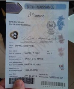 Buy Canadian Birth Certificate 2025